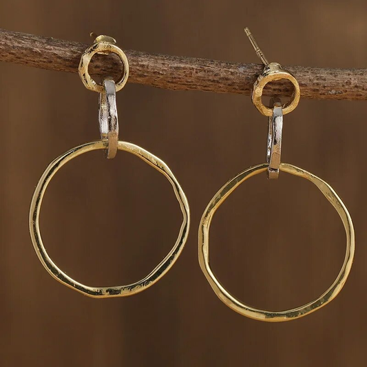 Gold & Silver Hoop Earrings