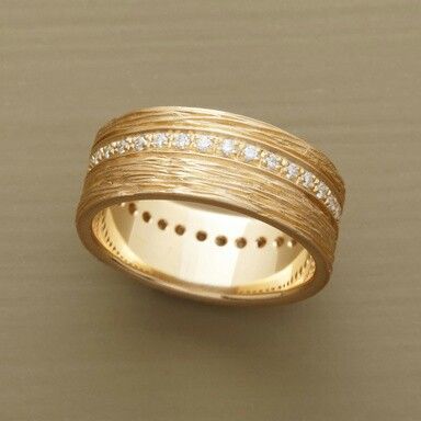 Gold Fine Zirconia Ring