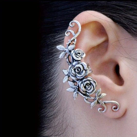 Flower Clip Earrings