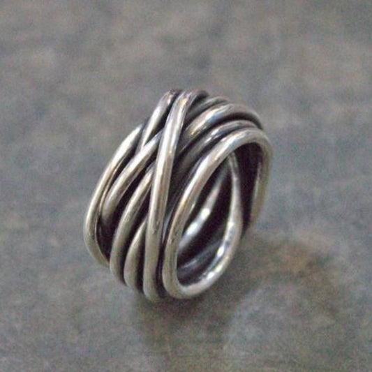 Silver Plated Layered Ring