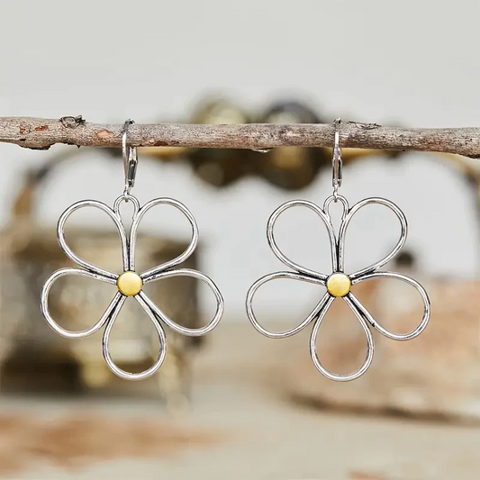 Flower Silver Earrings