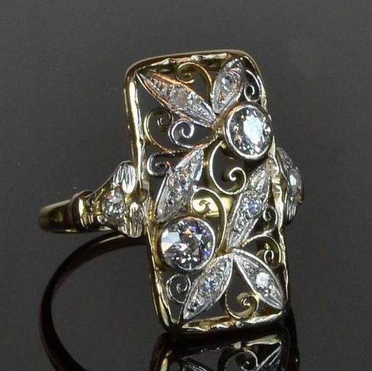 Rectangular Zirconia Hollow Ring