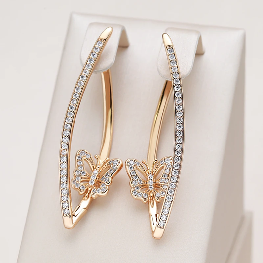 Sparkling Butterfly Earrings