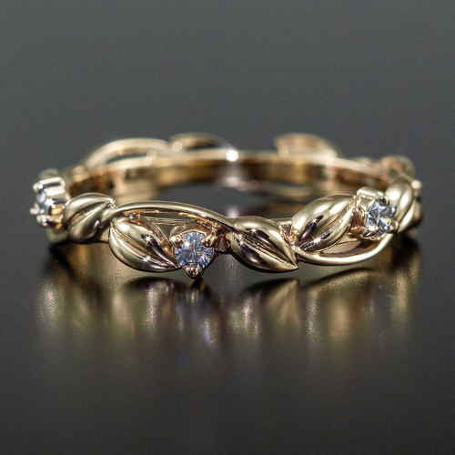 Twisted Heart Diamond Ring