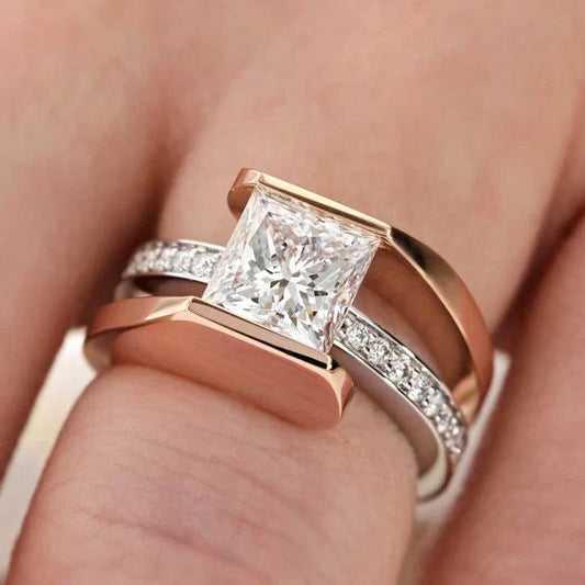 Zirconia Square Ring