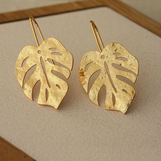 Golden Leaf Earrings