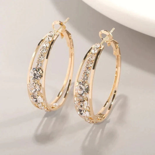Sparkling Hoop Earrings