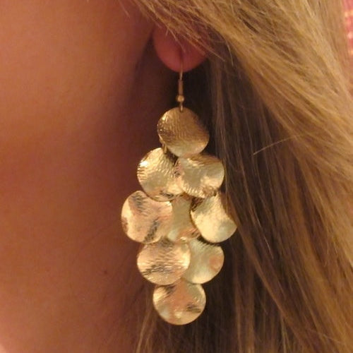 Boho Dangle Gold Plated Earrings