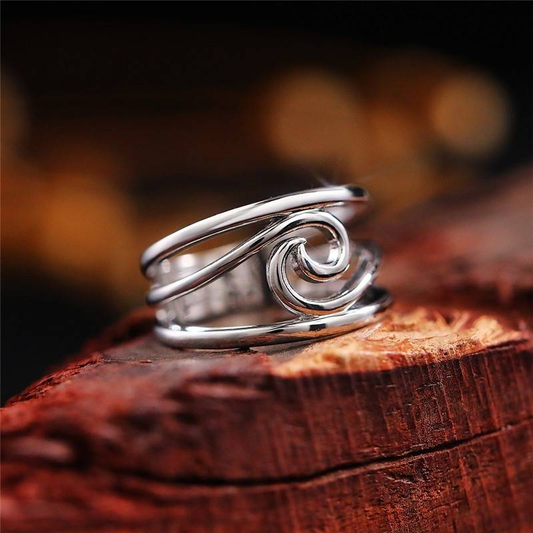Silver Wave Ring