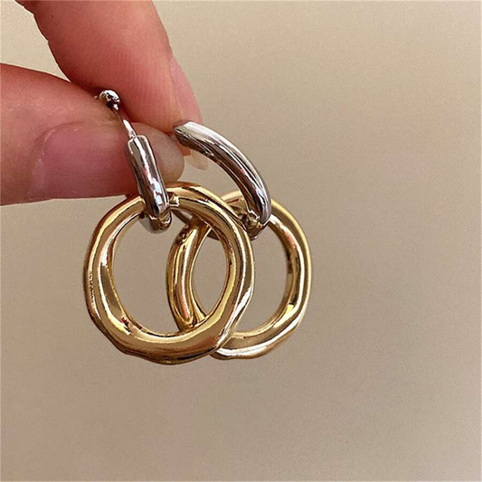 Gold & Silver Hoop Earrings