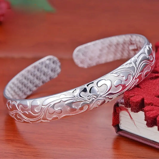 Vintage Open Silver Bracelet