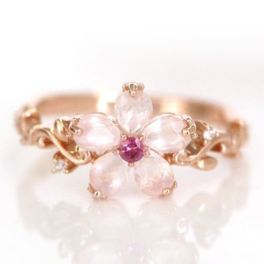 Soft Blossom Petal Ring