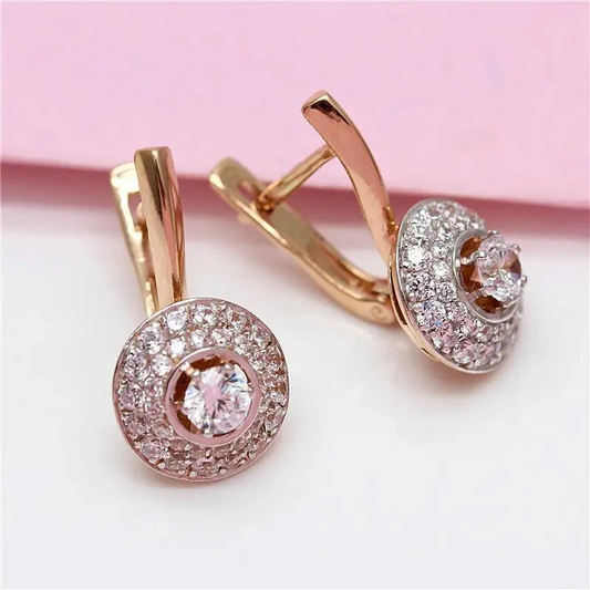 Rounded Glass Earrings