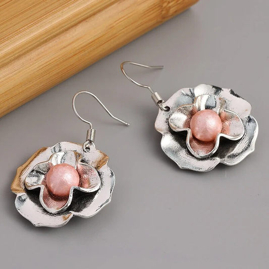 Pink Pearl Earrings