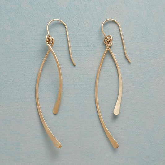 Gold Dangling Earrings