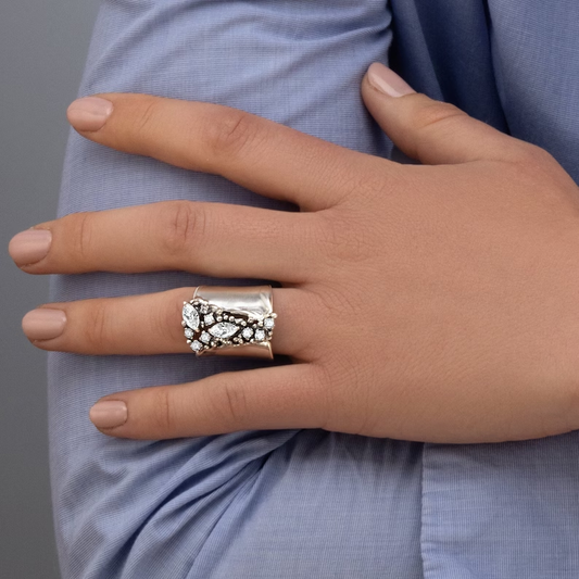 Silver & Zirconia Ring