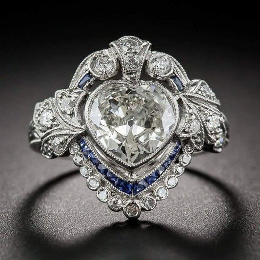 Heart Glass Ring