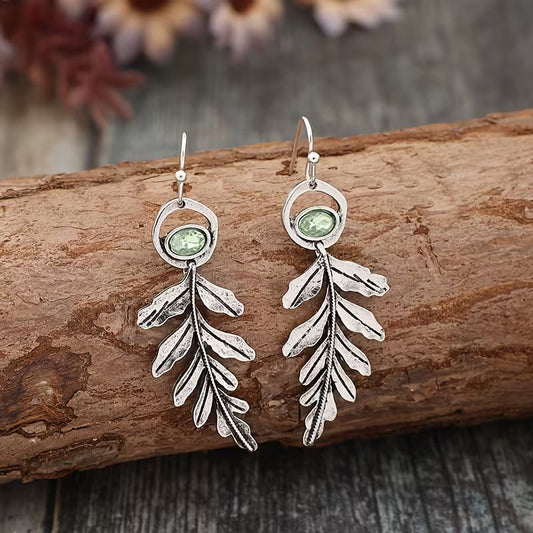 Willow Light Leaf Drop Earrings