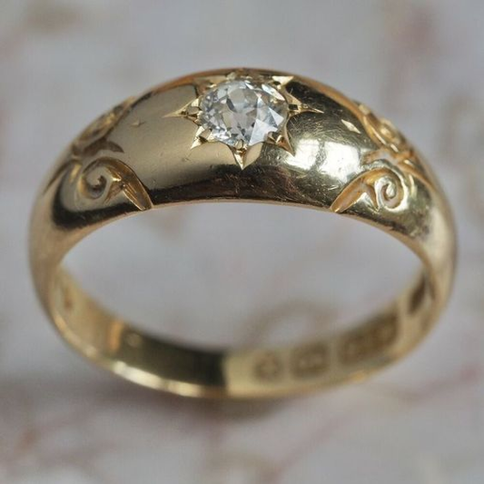 Gold Star Ring