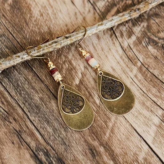 Brown Drop Earrings