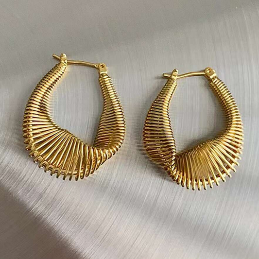 Golden Mesh Earrings