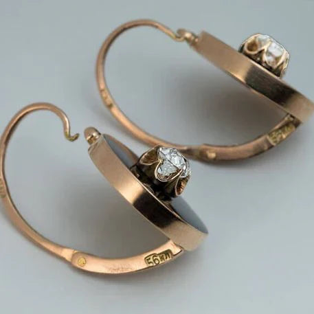 Golden & Zirconia Earrings