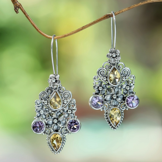 Crystal Flower Earrings