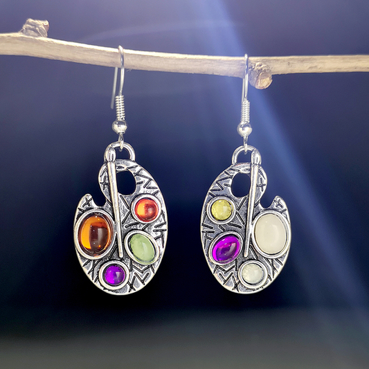 Colorful Crystals Earrings