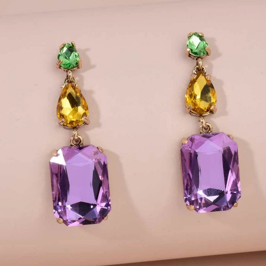 Purple Zirconia Earrings
