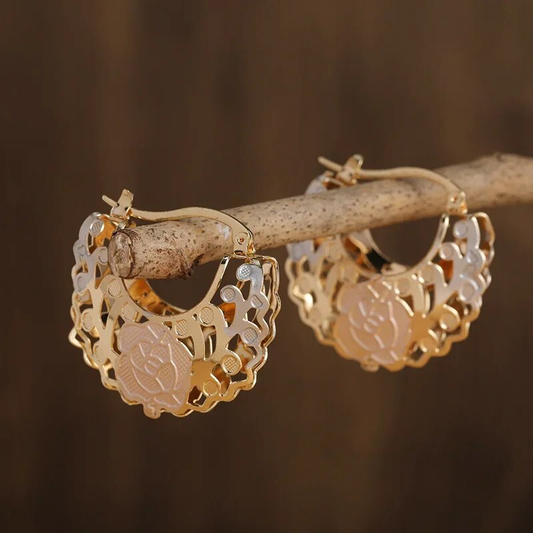 Etnic Golden Earrings