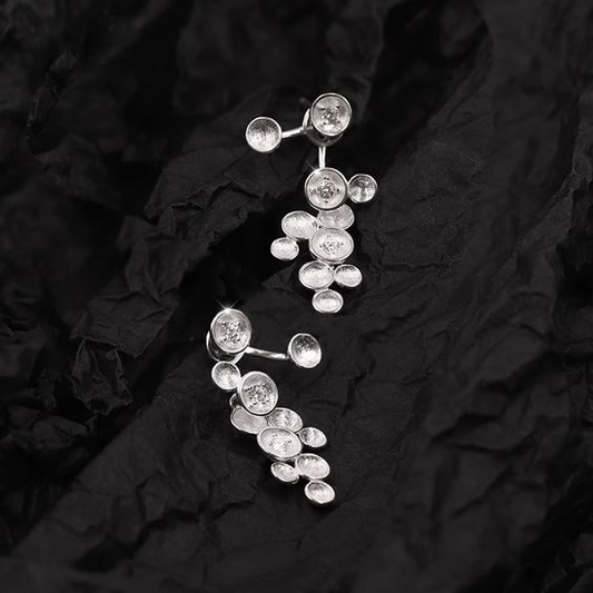 Dangling Silver Earrings