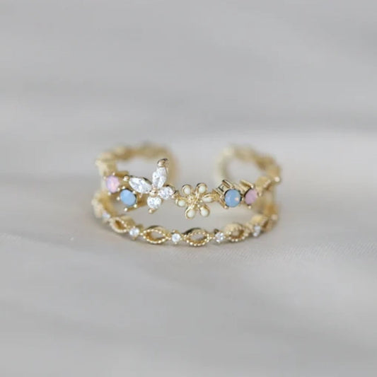 Flower Gold Ring