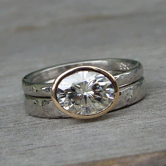 Dual Silver Zirconia Ring