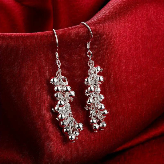 Dangling Silver Rain Earrings