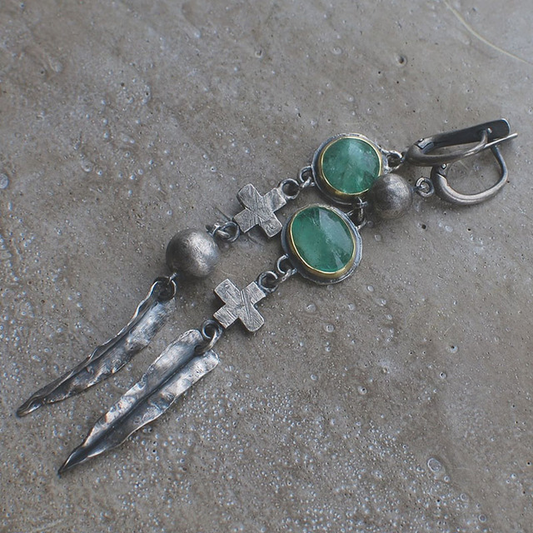 Dangling Silver Earrings