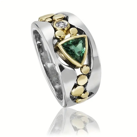 Green Crystal Ring