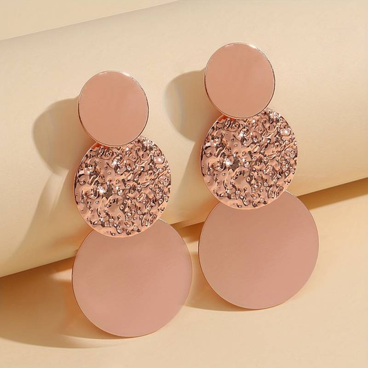 Pink Rounded Earrings