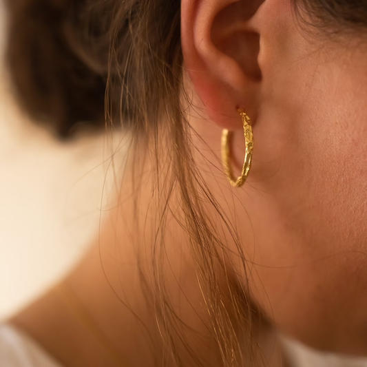 Golden Hoop Earrings