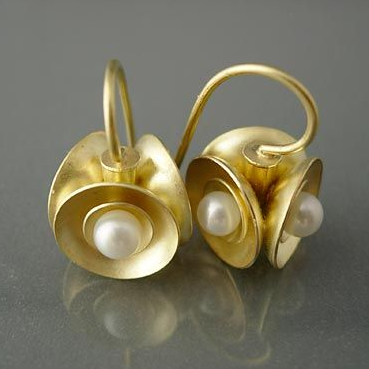 Gold & Pearl Earrings