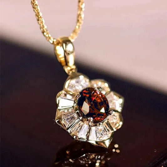 Solcrimson Gold Necklace