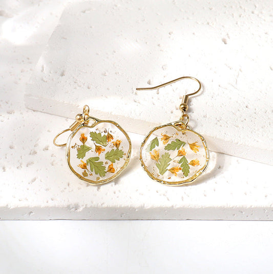Botanical Pressed Flower Earrings