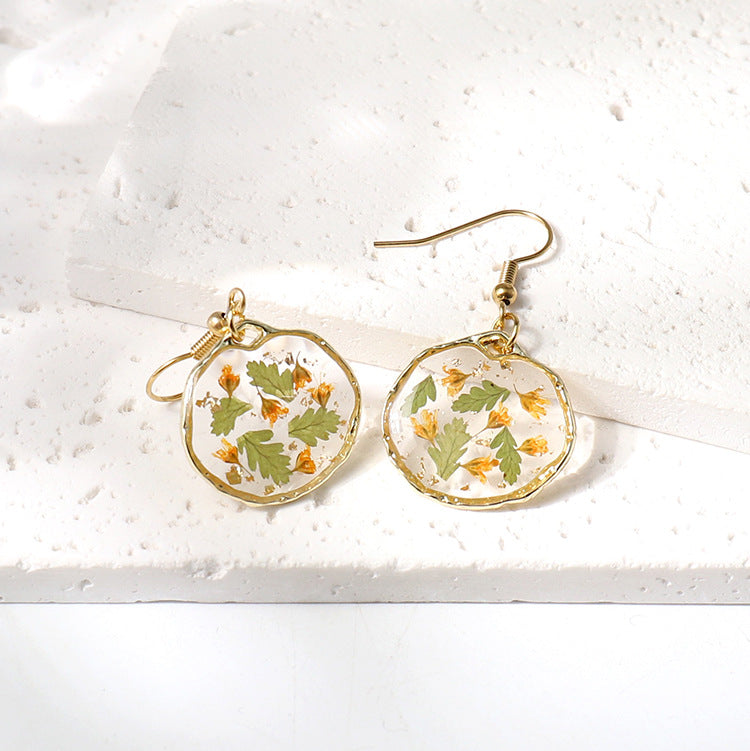 Botanical Pressed Flower Earrings