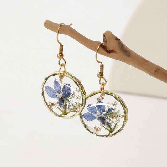 Botanical Pressed Flower Earrings