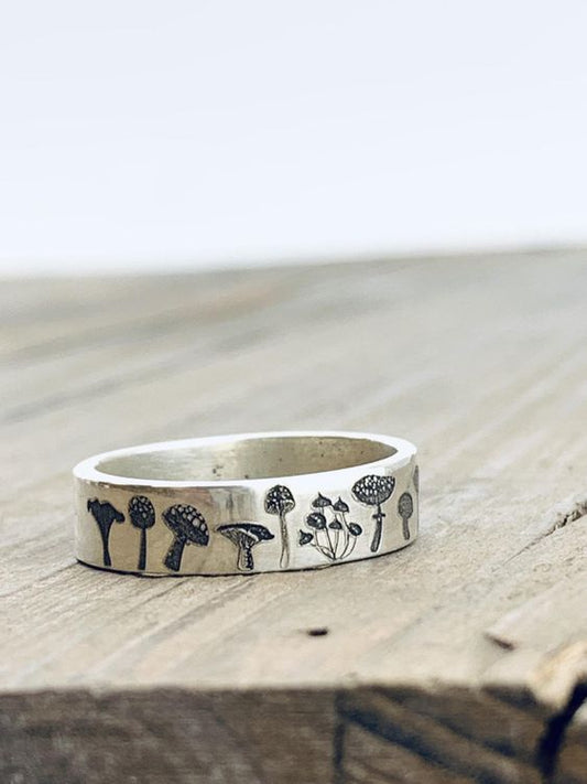 Botanical Silver Ring