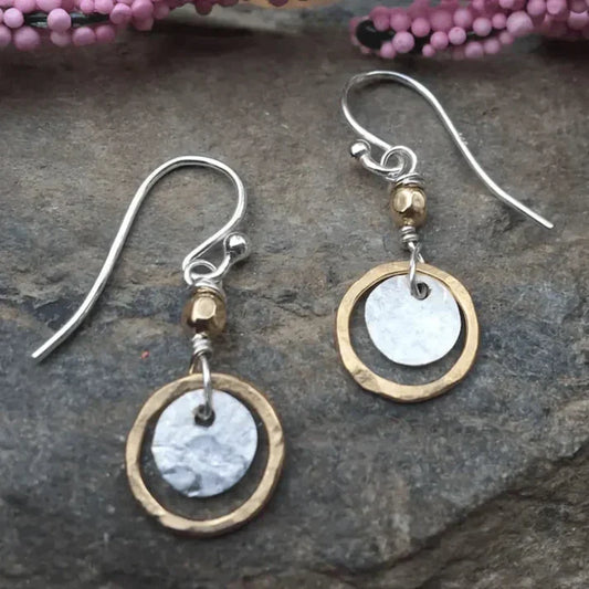 Gold and Silver Earrings