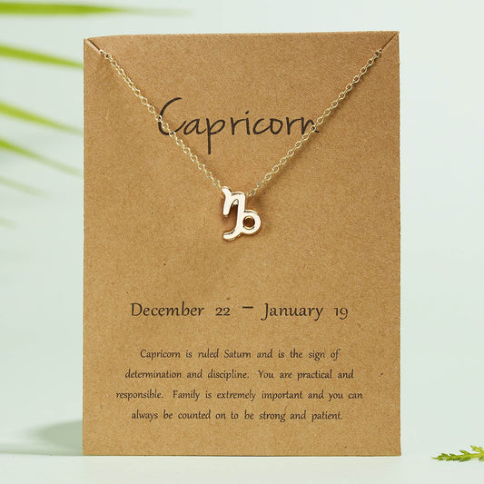 Capricorn Zodiac Necklace