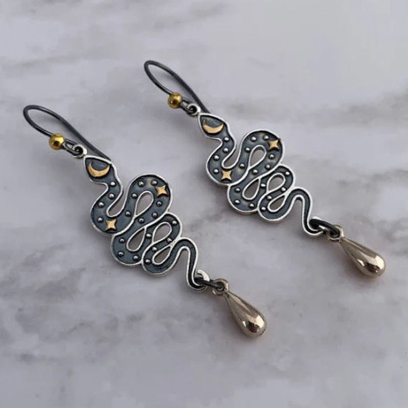 Celestial Snake Earrings