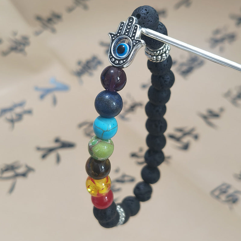 Chakra Hamsa Bracelet