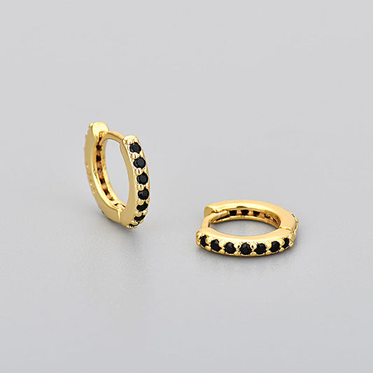 Classic Black Spinel Earrings