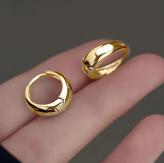 Classic Gold Huggie Earrings